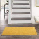 2' X 4' Yellow Non Skid Indoor Outdoor Runner Rug - Homeroots - Flyclothing LLC