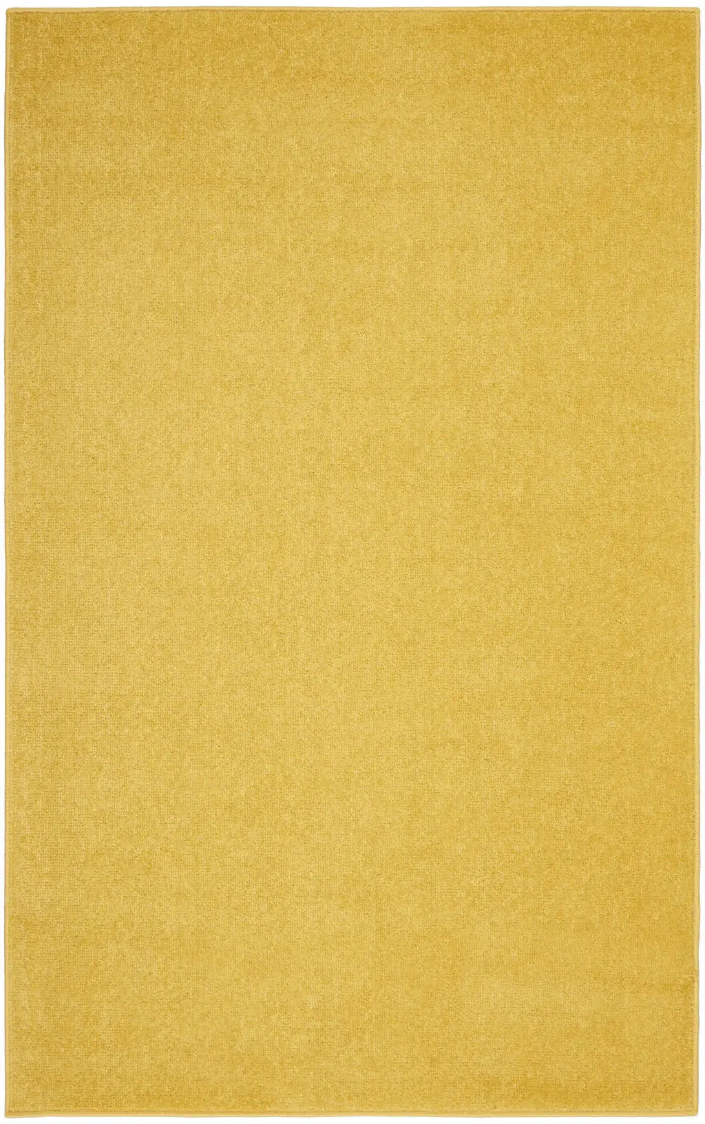 3' X 5' Yellow Non Skid Indoor Outdoor Area Rug - Homeroots - Flyclothing LLC