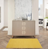 3' X 5' Yellow Non Skid Indoor Outdoor Area Rug - Homeroots - Flyclothing LLC