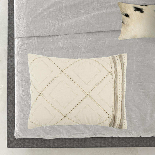 Natural King 100% Cotton 300 Thread Count Machine Washable Down Alternative Comforter - Homeroots - Flyclothing LLC