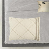 Natural King 100% Cotton 300 Thread Count Machine Washable Down Alternative Comforter - Homeroots
