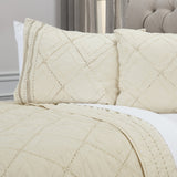 Natural King 100% Cotton 300 Thread Count Machine Washable Down Alternative Comforter - Homeroots