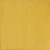 5' X 5' Yellow Square Non Skid Indoor Outdoor Area Rug - Homeroots