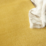 5' X 5' Yellow Square Non Skid Indoor Outdoor Area Rug - Homeroots - Flyclothing LLC