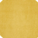6' X 6' Yellow Round Non Skid Indoor Outdoor Area Rug - Homeroots - Flyclothing LLC