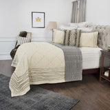 Natural Queen 100% Cotton 300 Thread Count Machine Washable Down Alternative Comforter - Homeroots - Flyclothing LLC