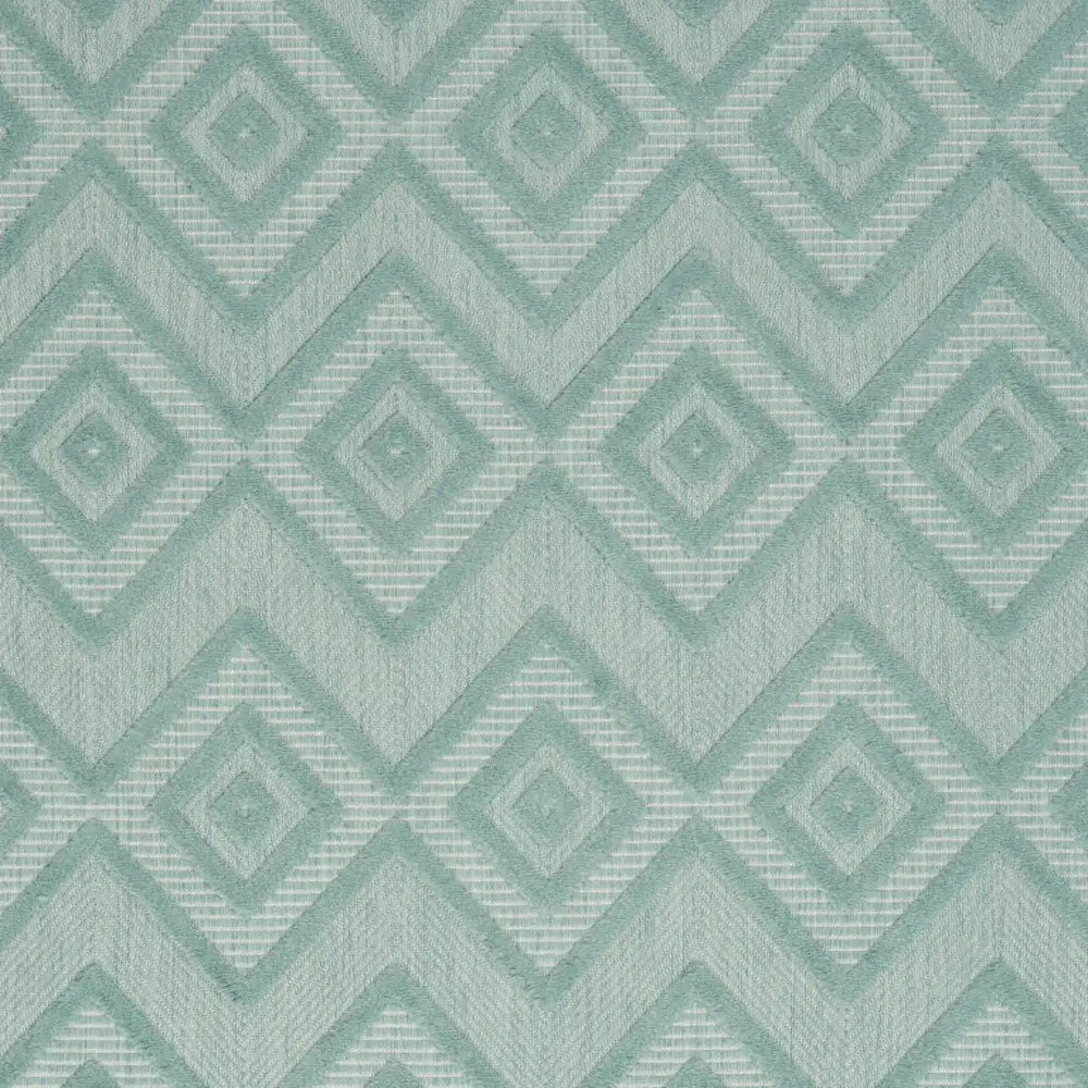 4' X 6' Aqua And Teal Argyle Indoor Outdoor Area Rug - Homeroots - Flyclothing LLC