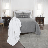 Gray King 100% Cotton 300 Thread Count Machine Washable Down Alternative Comforter - Homeroots - Flyclothing LLC
