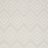 4' X 6' Ivory And White Argyle Indoor Outdoor Area Rug