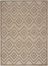 4' X 6' Natural Beige Argyle Indoor Outdoor Area Rug - Homeroots - Flyclothing LLC