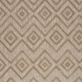 4' X 6' Natural Beige Argyle Indoor Outdoor Area Rug - Homeroots - Flyclothing LLC