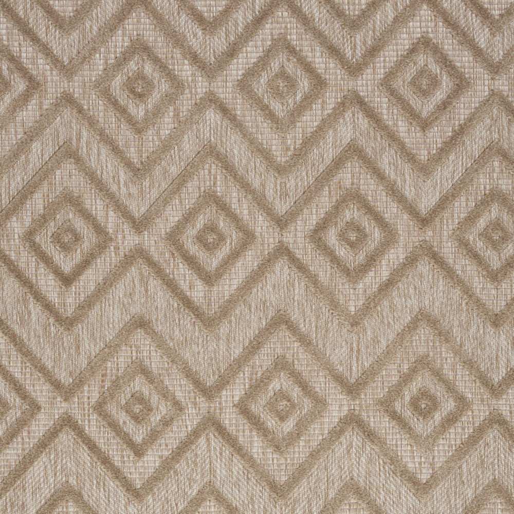 4' X 6' Natural Beige Argyle Indoor Outdoor Area Rug - Homeroots - Flyclothing LLC