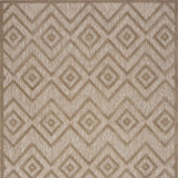 4' X 6' Natural Beige Argyle Indoor Outdoor Area Rug - Homeroots - Flyclothing LLC