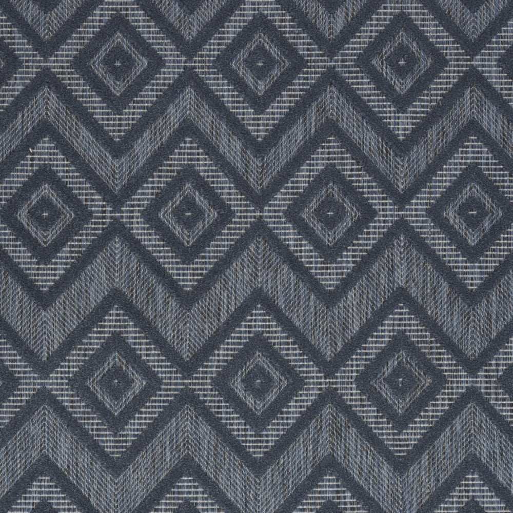 4' X 6' Navy Blue Argyle Indoor Outdoor Area Rug - Homeroots - Flyclothing LLC