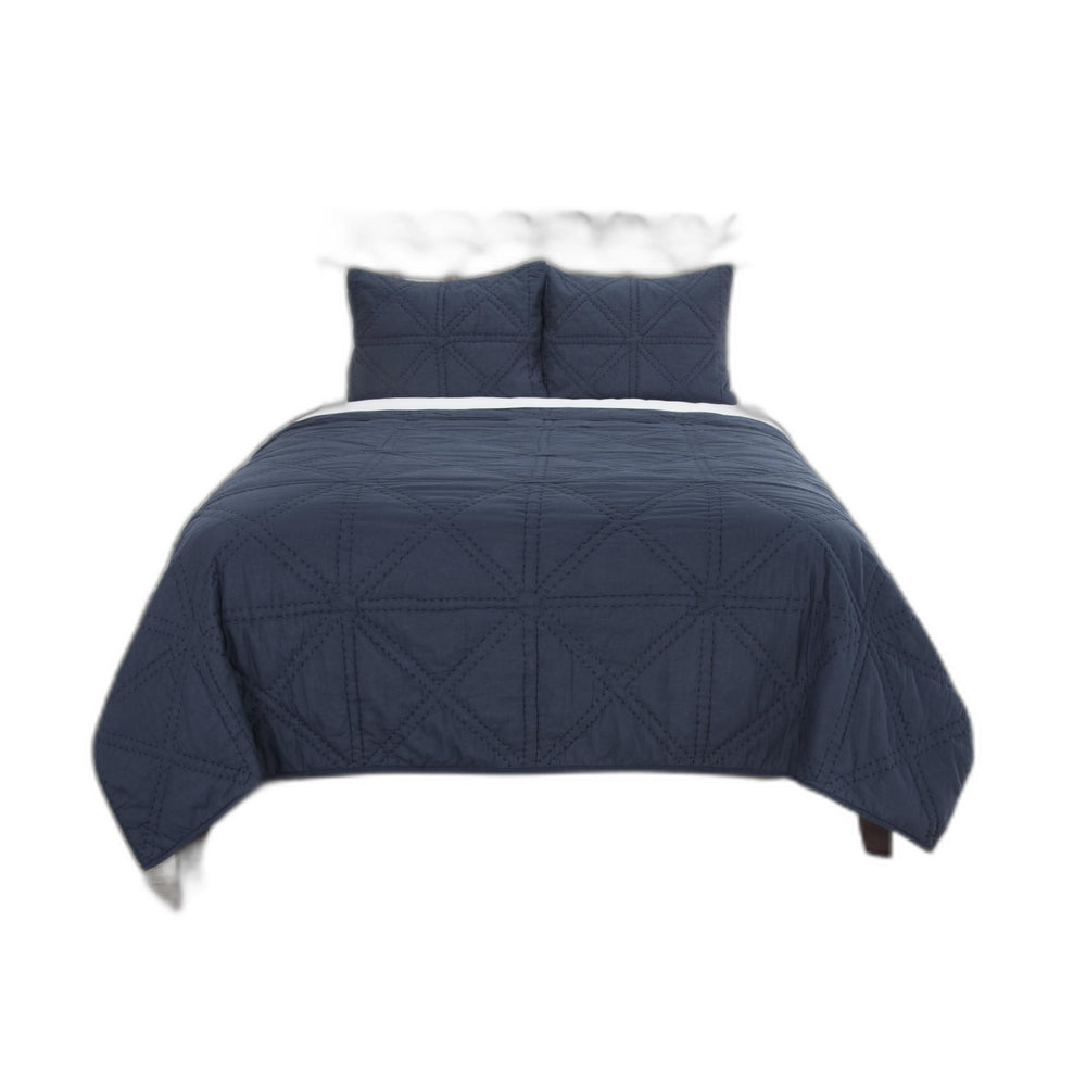 Indigo King 100% Cotton 300 Thread Count Machine Washable Down Alternative Comforter - Homeroots