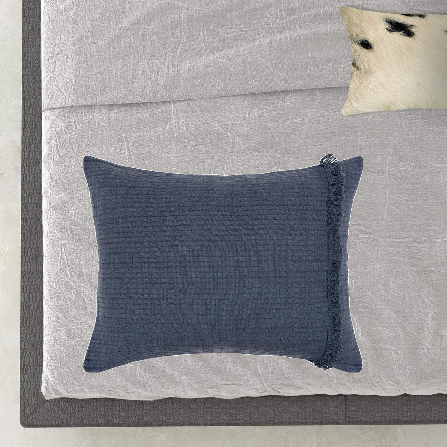 Indigo Queen 100% Cotton 300 Thread Count Machine Washable Down Alternative Comforter - Homeroots - Flyclothing LLC