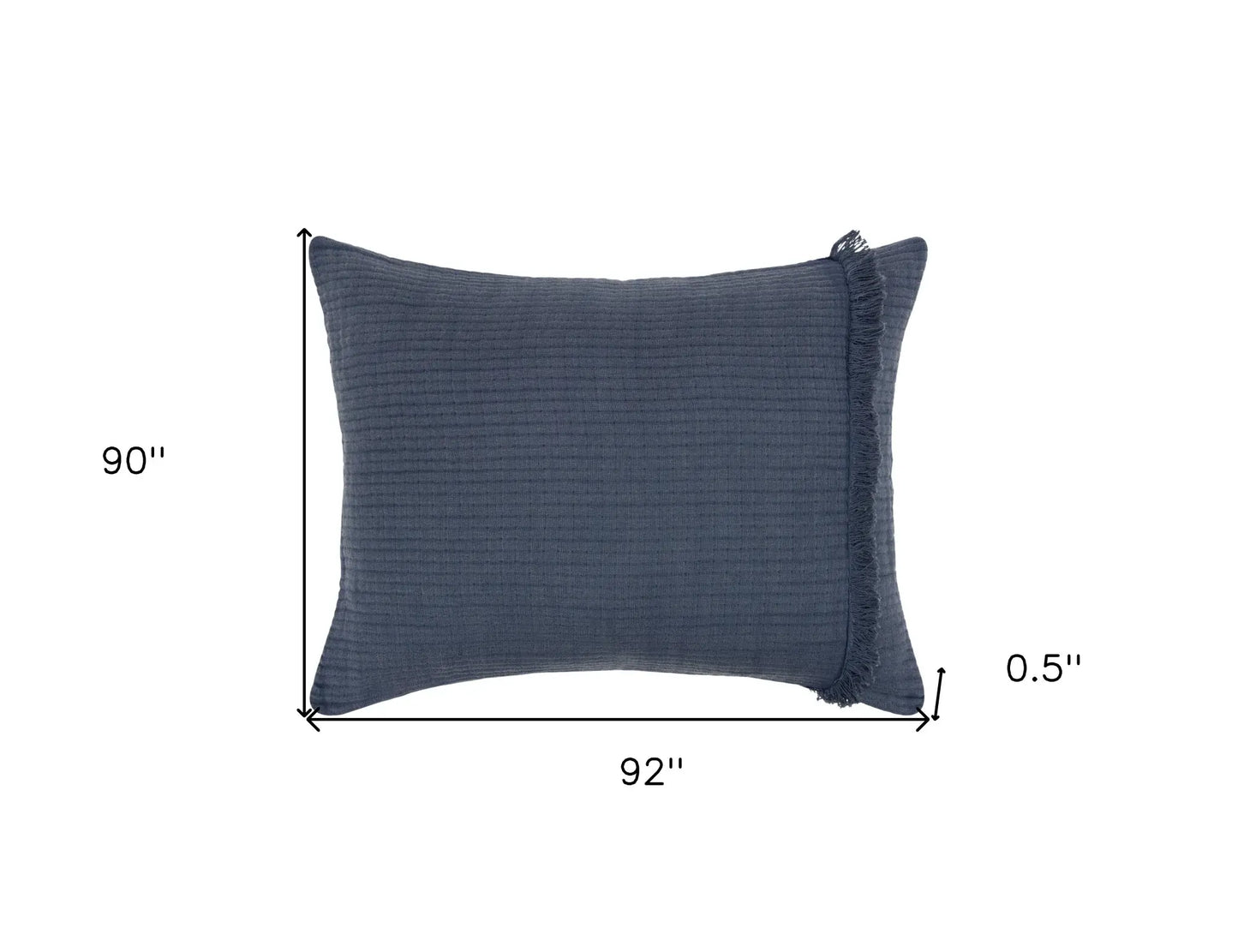 Indigo Queen 100% Cotton 300 Thread Count Machine Washable Down Alternative Comforter - Homeroots - Flyclothing LLC
