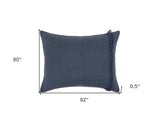 Indigo Queen 100% Cotton 300 Thread Count Machine Washable Down Alternative Comforter - Homeroots - Flyclothing LLC