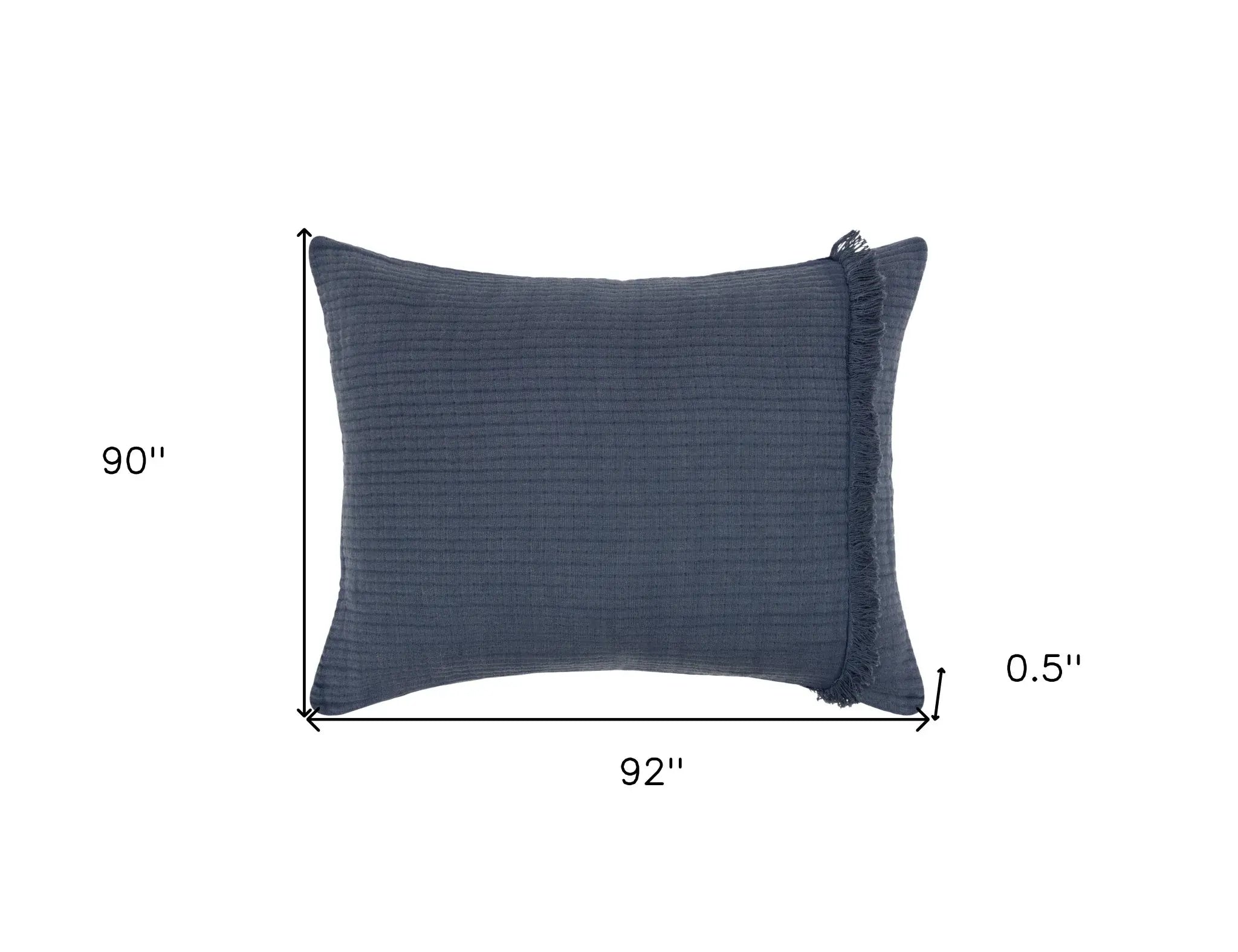 Indigo Queen 100% Cotton 300 Thread Count Machine Washable Down Alternative Comforter - Homeroots - Flyclothing LLC