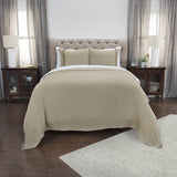 Natural King 100% Cotton 300 Thread Count Machine Washable Down Alternative Comforter - Homeroots
