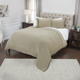 Natural King 100% Cotton 300 Thread Count Machine Washable Down Alternative Comforter - Homeroots - Flyclothing LLC