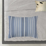 Multi Blues King 100% Cotton 300 Thread Count Machine Washable Down Alternative Comforter - Homeroots