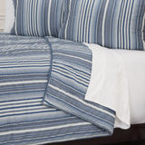Multi Blues King 100% Cotton 300 Thread Count Machine Washable Down Alternative Comforter - Homeroots - Flyclothing LLC
