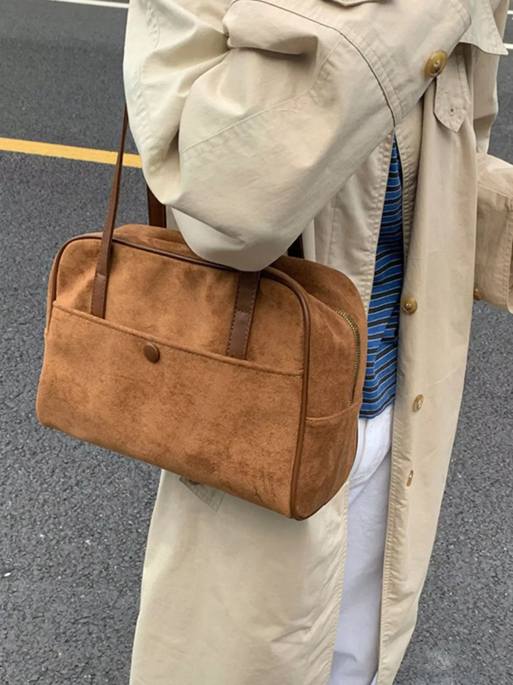 Vintage Handbag with Charm - Trendsi - Flyclothing LLC