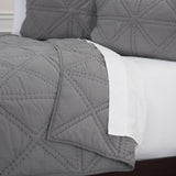 Gray King 100% Cotton 300 Thread Count Machine Washable Down Alternative Comforter - Homeroots