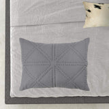 Gray King 100% Cotton 300 Thread Count Machine Washable Down Alternative Comforter - Homeroots - Flyclothing LLC
