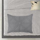 Gray King 100% Cotton 300 Thread Count Machine Washable Down Alternative Comforter - Homeroots