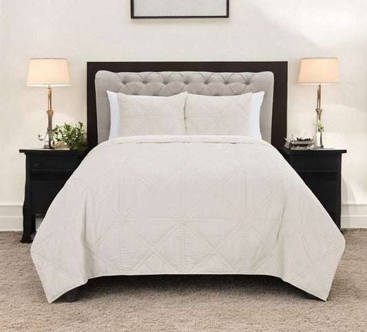 Natural King 100% Cotton 300 Thread Count Machine Washable Down Alternative Comforter - Homeroots - Flyclothing LLC