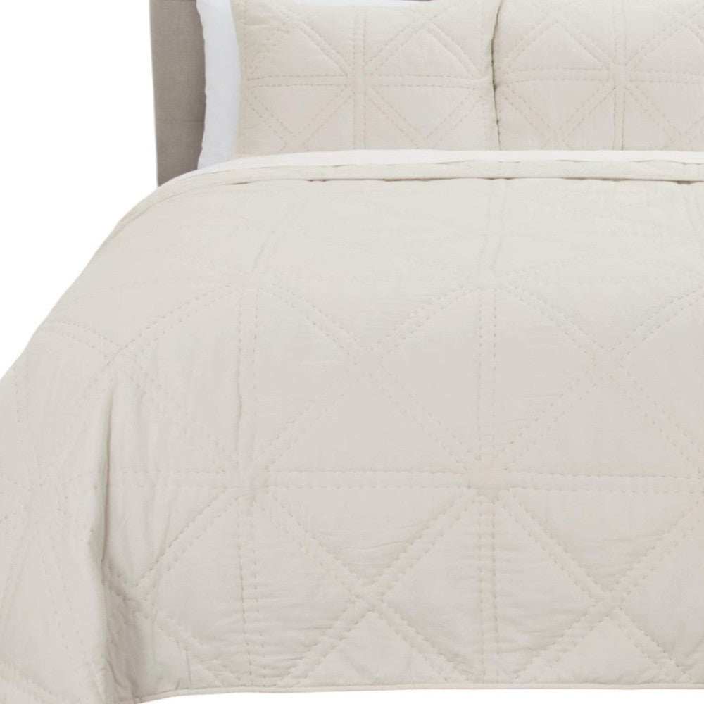 Natural King 100% Cotton 300 Thread Count Machine Washable Down Alternative Comforter - Homeroots - Flyclothing LLC