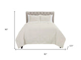 Natural Queen 100% Cotton 300 Thread Count Machine Washable Down Alternative Comforter - Homeroots - Flyclothing LLC