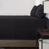 Black King Microfiber 300 Thread Count Machine Washable Down Alternative Comforter - Homeroots - Flyclothing LLC