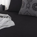 Black King Microfiber 300 Thread Count Machine Washable Down Alternative Comforter - Homeroots - Flyclothing LLC