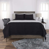 Black King Microfiber 300 Thread Count Machine Washable Down Alternative Comforter - Homeroots - Flyclothing LLC