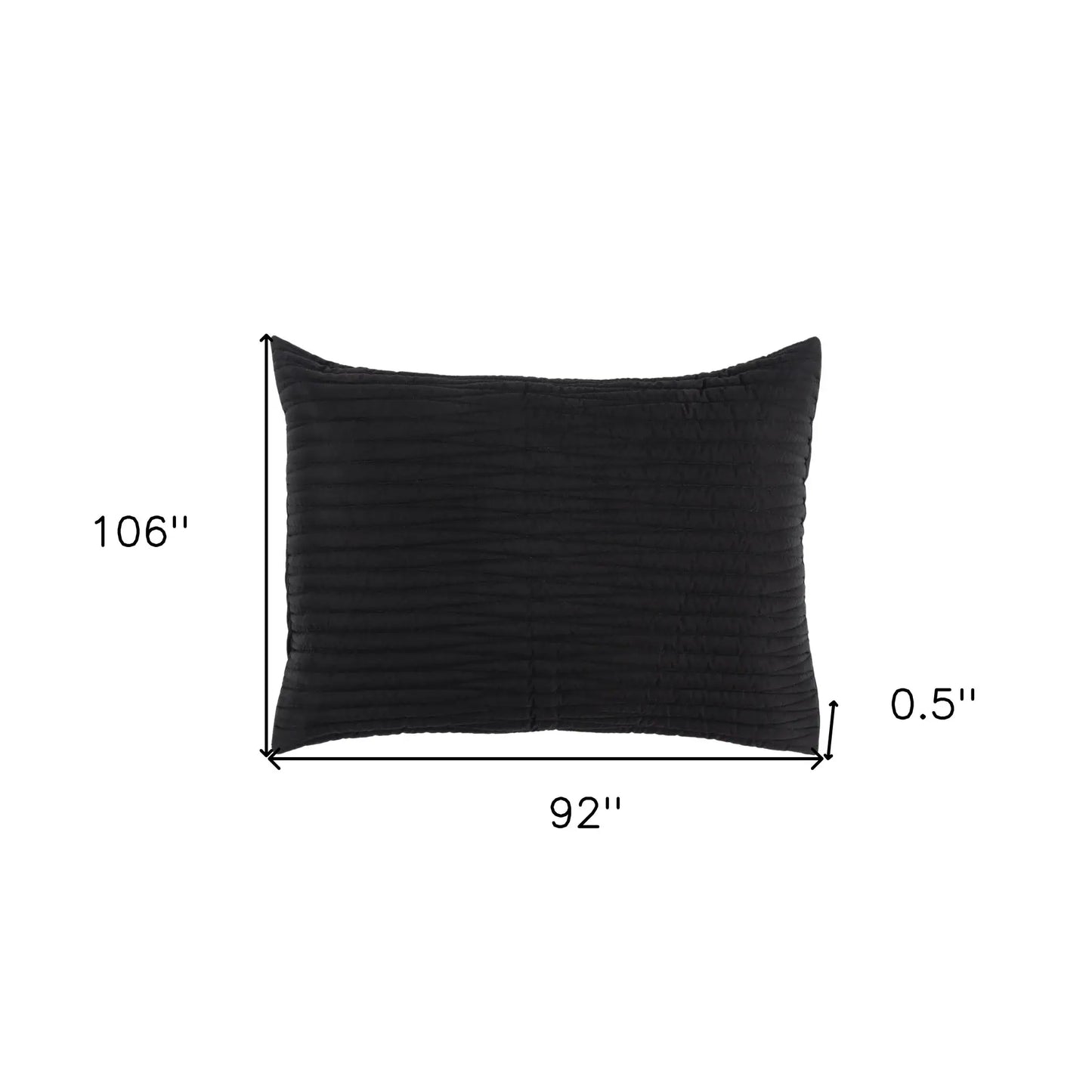 Black King Microfiber 300 Thread Count Machine Washable Down Alternative Comforter - Homeroots - Flyclothing LLC