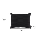 Black Queen Microfiber 300 Thread Count Machine Washable Down Alternative Comforter - Homeroots - Flyclothing LLC