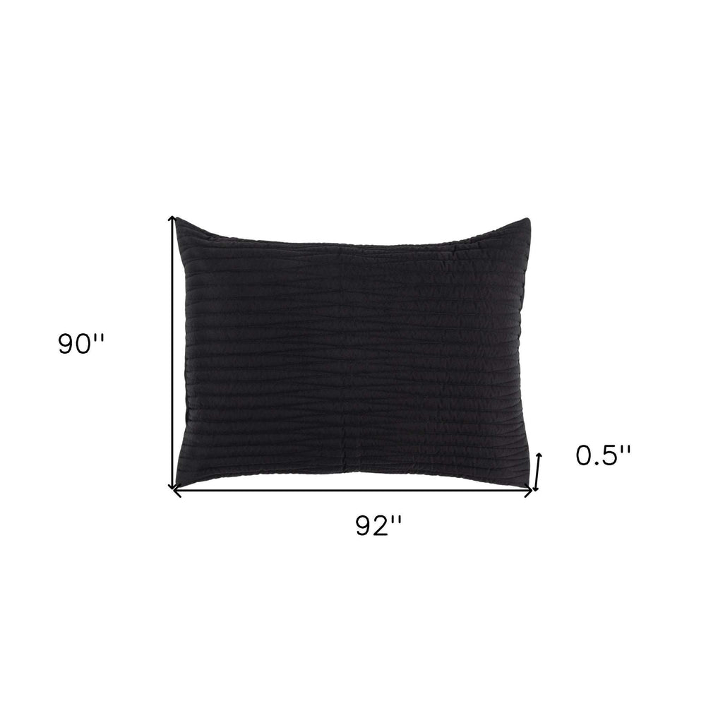 Black Queen Microfiber 300 Thread Count Machine Washable Down Alternative Comforter - Homeroots - Flyclothing LLC