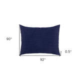 Indigo Queen Microfiber 300 Thread Count Machine Washable Down Alternative Comforter - Homeroots - Flyclothing LLC