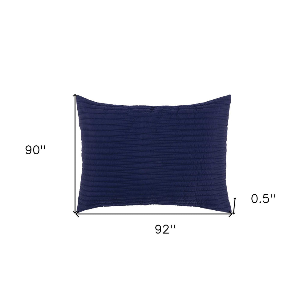 Indigo Queen Microfiber 300 Thread Count Machine Washable Down Alternative Comforter - Homeroots - Flyclothing LLC