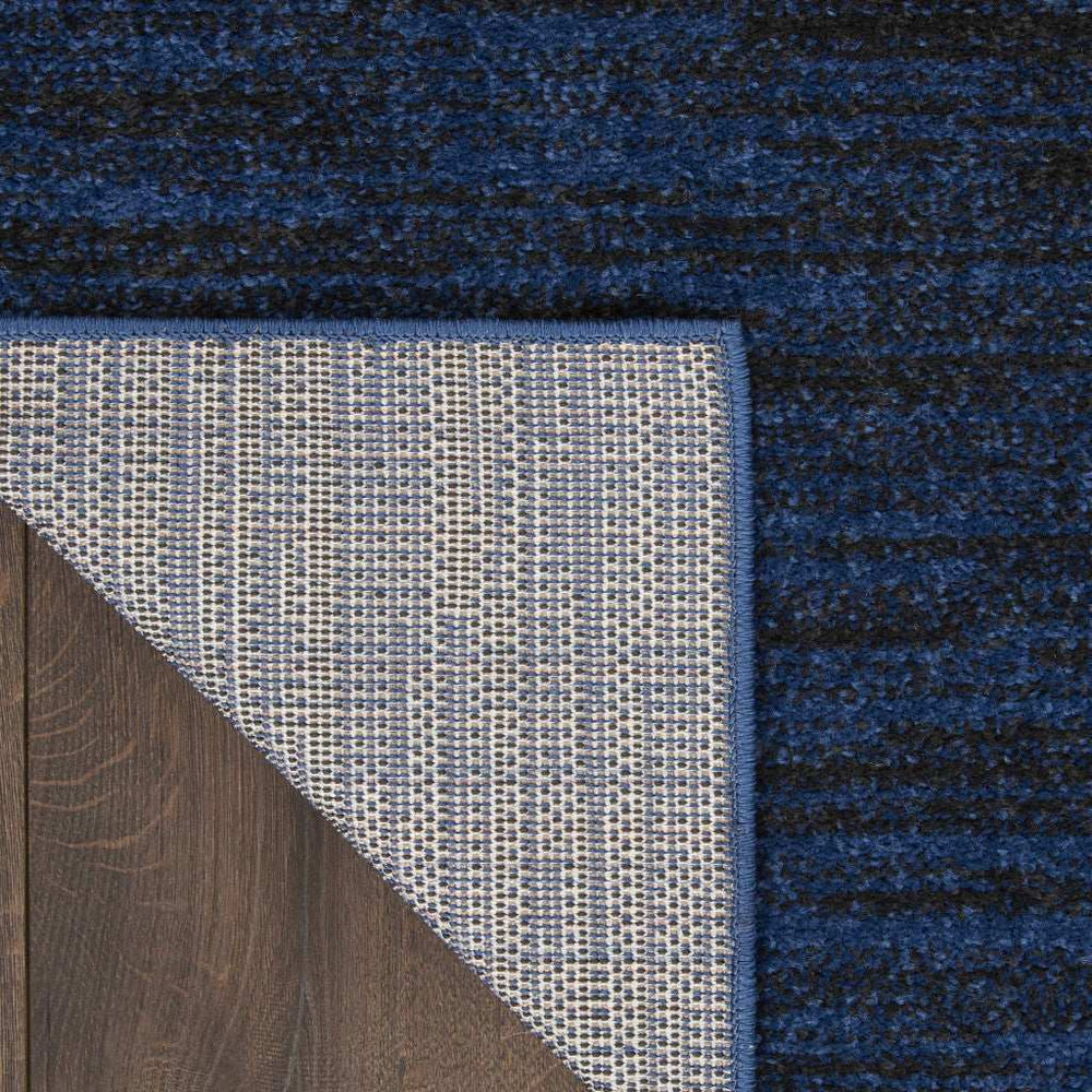 2' X 4' Midnight Blue Stain Resistant Indoor Outdoor Area Rug - Homeroots - Flyclothing LLC