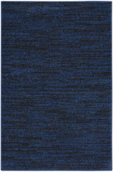 2' X 4' Midnight Blue Stain Resistant Indoor Outdoor Area Rug - Homeroots - Flyclothing LLC