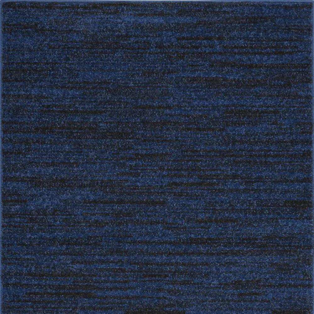 2' X 4' Midnight Blue Stain Resistant Indoor Outdoor Area Rug - Homeroots - Flyclothing LLC