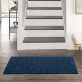 2' X 4' Midnight Blue Stain Resistant Indoor Outdoor Area Rug - Homeroots - Flyclothing LLC