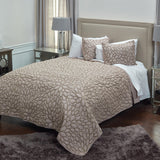 Dark Blush Queen 100% Cotton 300 Thread Count Machine Washable Down Alternative Comforter - Homeroots