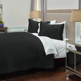 Black Queen 100% Cotton 300 Thread Count Machine Washable Down Alternative Comforter - Homeroots - Flyclothing LLC