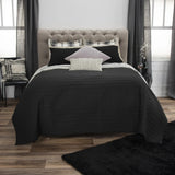 Black Queen 100% Cotton 300 Thread Count Machine Washable Down Alternative Comforter - Homeroots - Flyclothing LLC