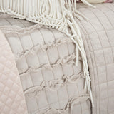 Light Blush Queen 100% Cotton 300 Thread Count Machine Washable Down Alternative Comforter - Homeroots
